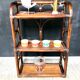 Rattan shelf