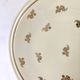 Cream and gold Limoges porcelain dessert plates