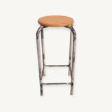 High steel workshop stool