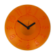 Guzzini orange wall clock from the 1980s