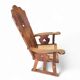 High back / monastery / rush seat armchair 1950s