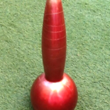 1970s Vase / Soliflore (large model) Ball shape with slender neck Painted glass with...