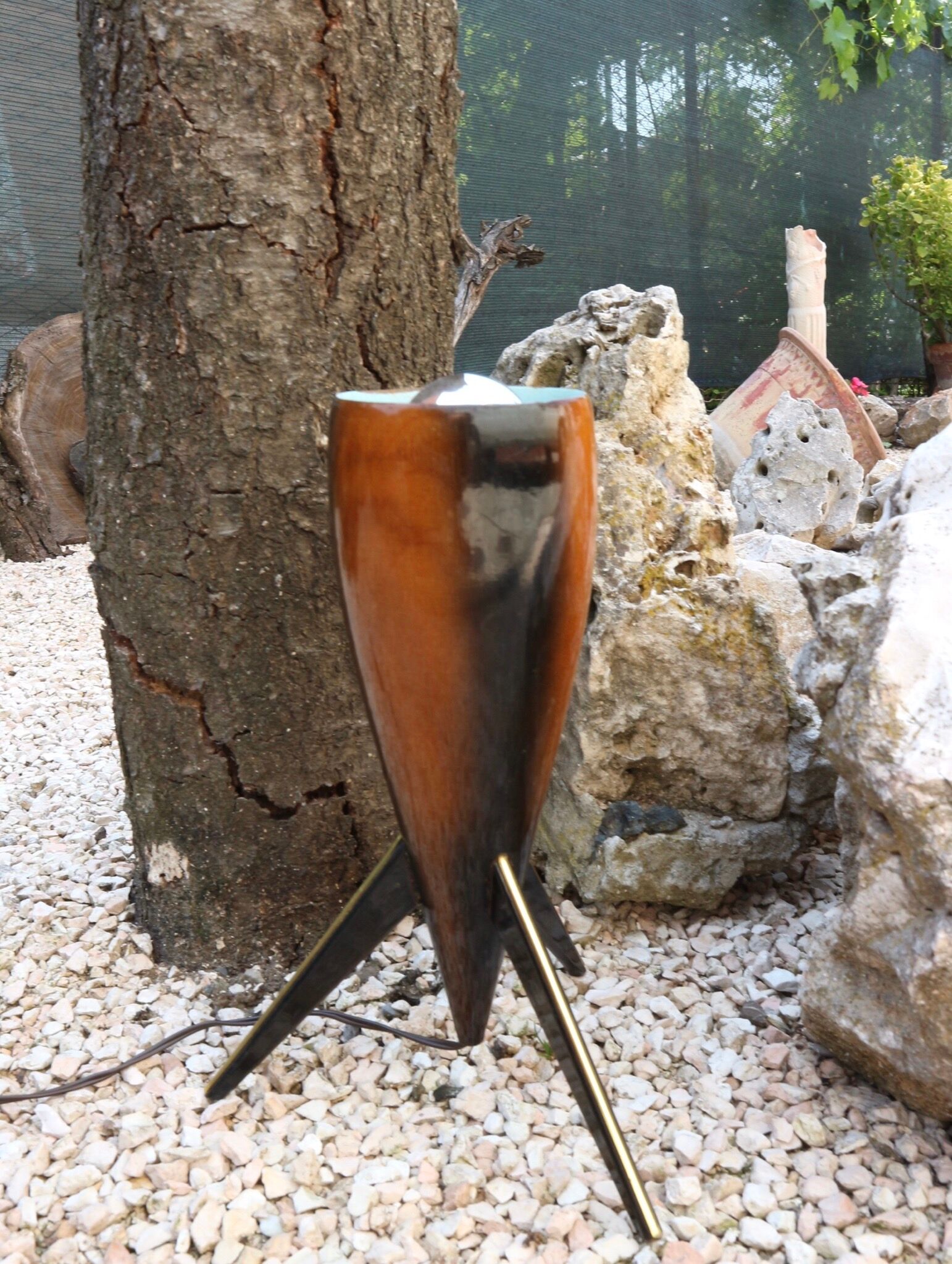 tripod table lamp 50s