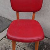 Pair of chairs type red skai bistro