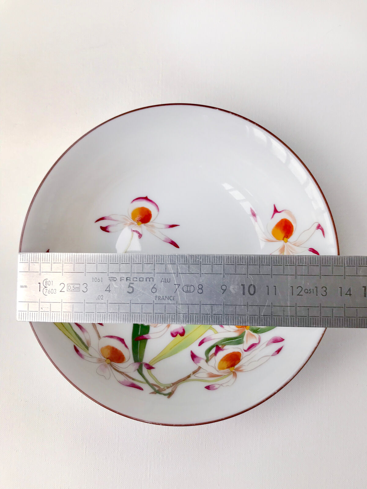 Bowl Hermès Porcelain Orchid Garden