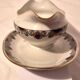 Sauceboat on a base Art Deco porcelain from Châteauroux by Gaston Sailly.