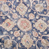 Navy blue vintage rug 317x220cm