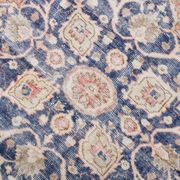 Navy blue vintage rug 317x220cm