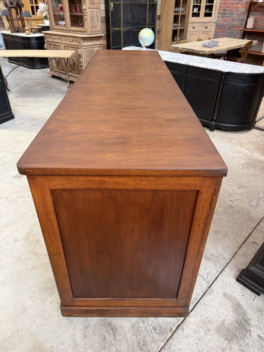 Ancien meuble de métier XXL en hêtre