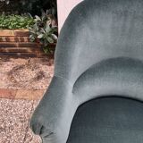 Emerald green toad armchair