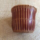 Cache jar in wicker