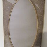 mirror rattan 60s 57x28cm