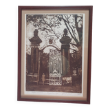 Tableau vintage representant belgrad en mai 2012  42cm sur 32cm