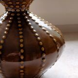 Pear-shaped ceramic vase.