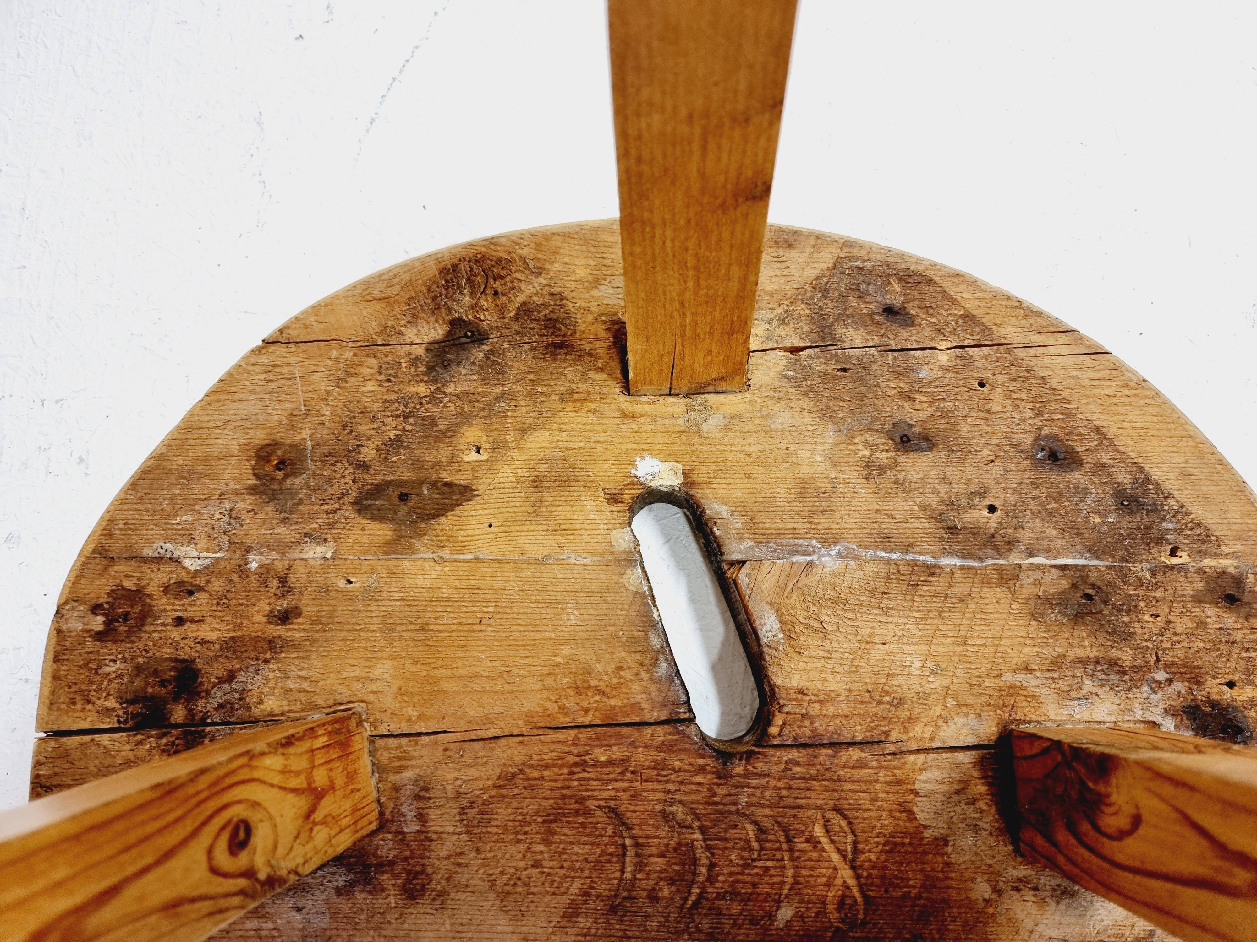 Allmoge stool/Swedish craftsmanship, dated 1948