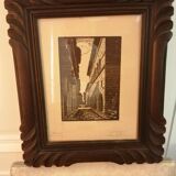 Two engravings signed and autographed by the hand of OLIÉ Fernand