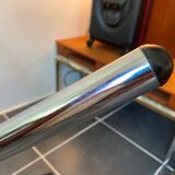 Round kitchen or dining room in smoked glass chrome structure an70