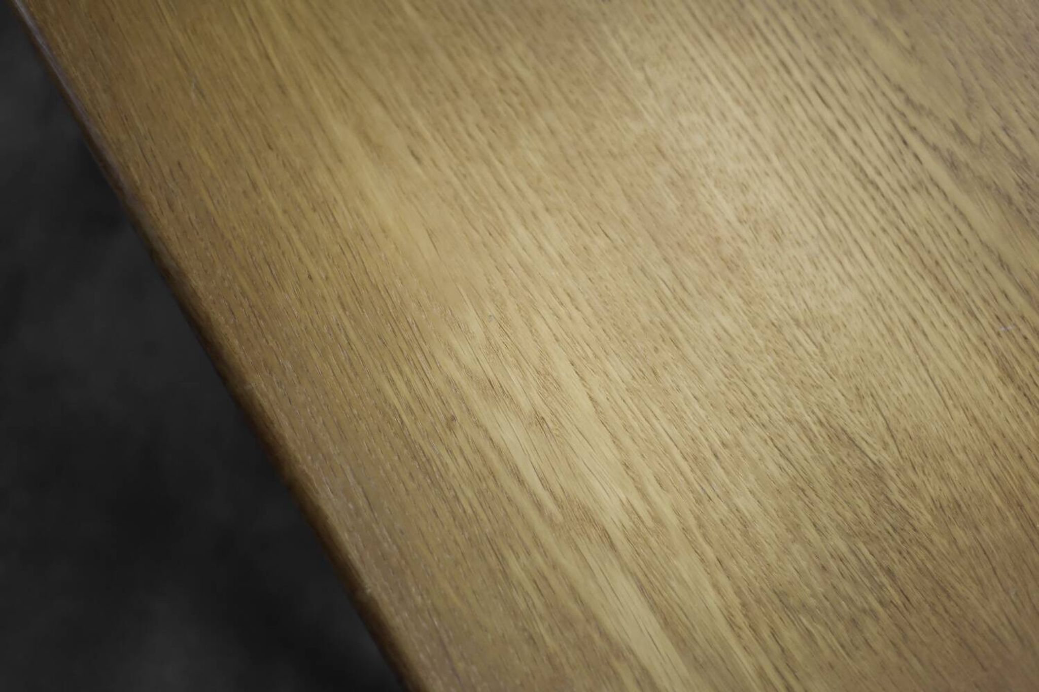 Vintage Mid-Century Scandinavian Modern Low Brown Oak Coffee Table