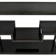 1970s black lacquered metal shelf by Pierre Vandel Paris