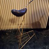 Newspaper rack/ashtray attributed to Georges Jouve for Marcel Asselbur