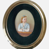 Portrait of a young girl - Medallion nineteenth century