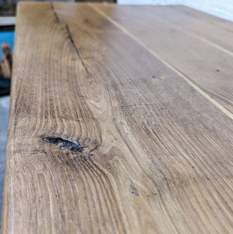 Solid oak coffee table