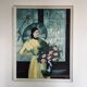 Woman with a parasol painting
