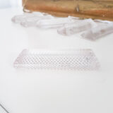 Lot of 6 bubbled glass knife holders