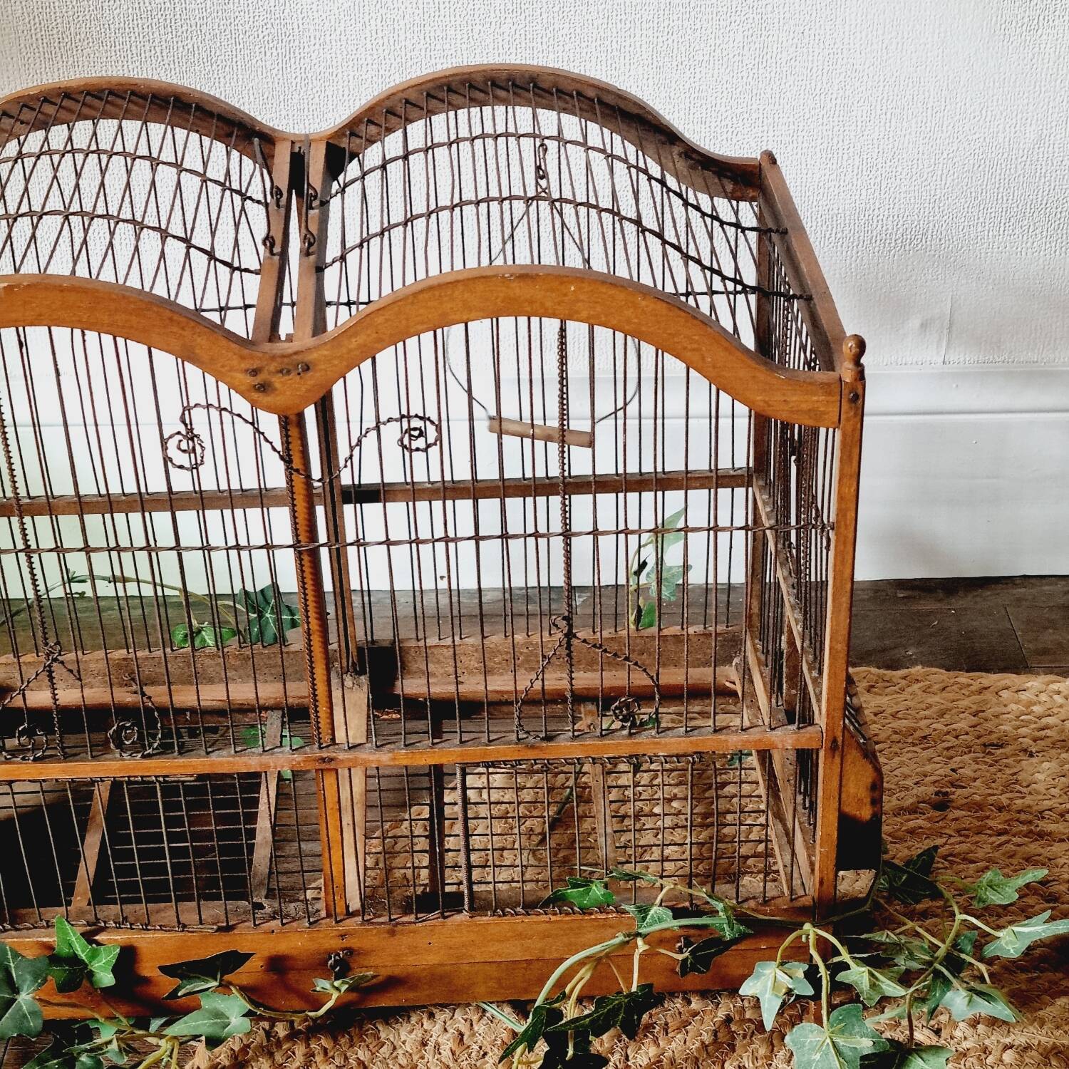 19th century bird cage in its original condition