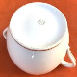 1920s Porcelain Sugar Bowl Frédéric Legrand Limoges France