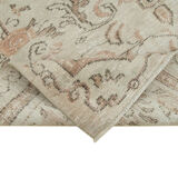Tapis beige turc noué à la main 182 cm x 252 cm
