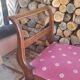 Empire style curved bench