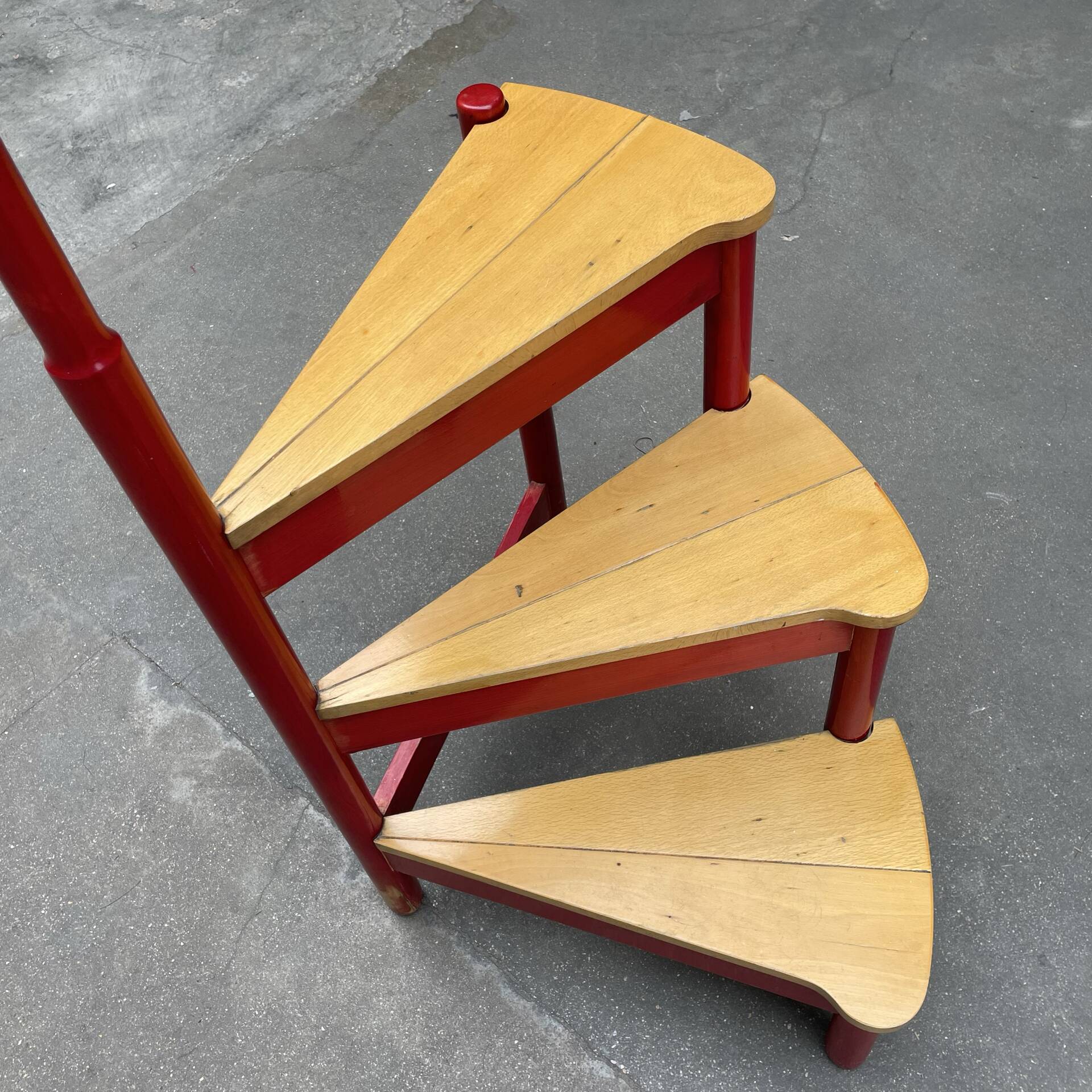 Library staircase by Vico Magistretti for Cassina