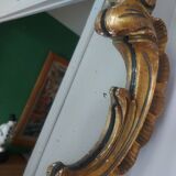 Mirror XIXth gilded wood and mercury ice 61x45cm