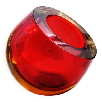 1960s Rare Ashtray in Murano Glass by Flavio Poli for Seguso.