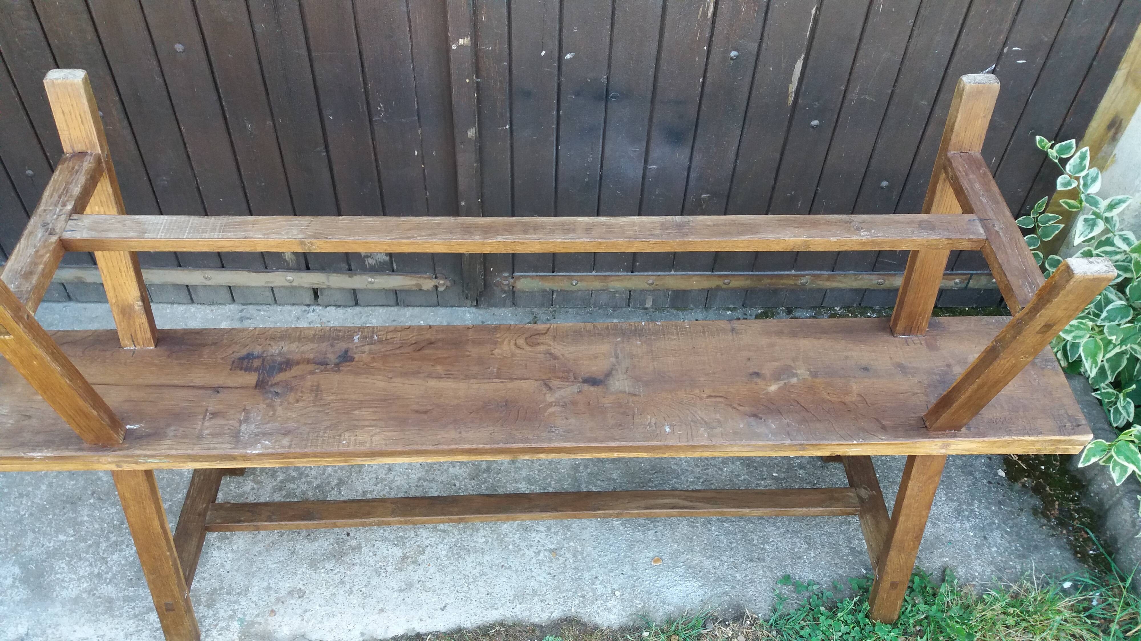 Paire de bancs de ferme