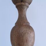 XL turned solid wood lamp base H.45.5 cm