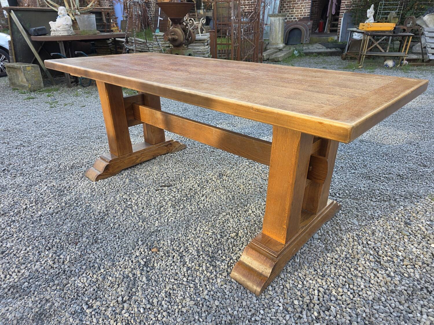 Oak farmhouse table