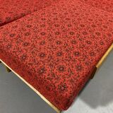 Mid-century folding sofa bed by Drevotvar, 1970s, Czechoslovakia