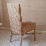Lot of rattan chairs
