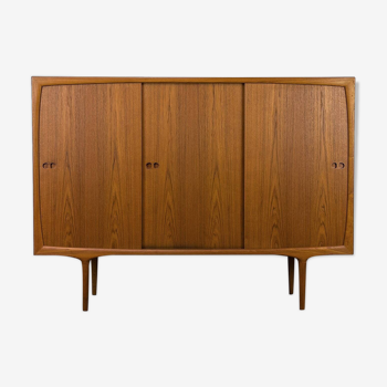 Danish Teak Highboard by Harry Østergaard for Randers, 1960s