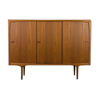 Buffet haut danois en teck par Harry Østergaard pour Randers, 1960s