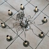 Pewter chandelier