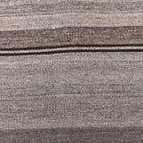 2x9 Brown Beige Striped Kilim Runner Rug 71x279Cm SK 241367