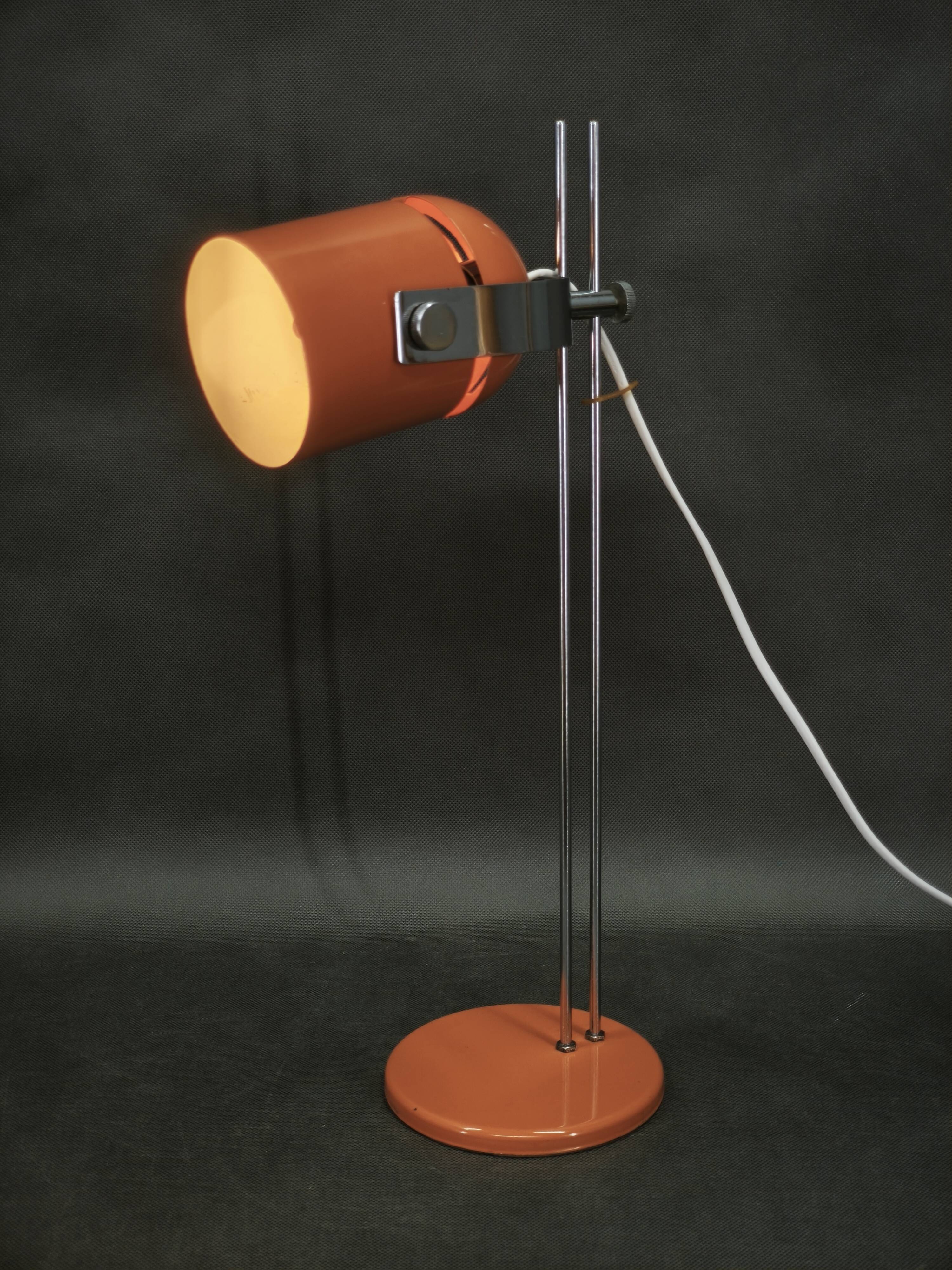 1960s Space Age Table Lamp by S. Jindra for Lidokov, Czechoslovakia