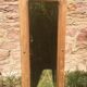 Beveled mirror oak frame