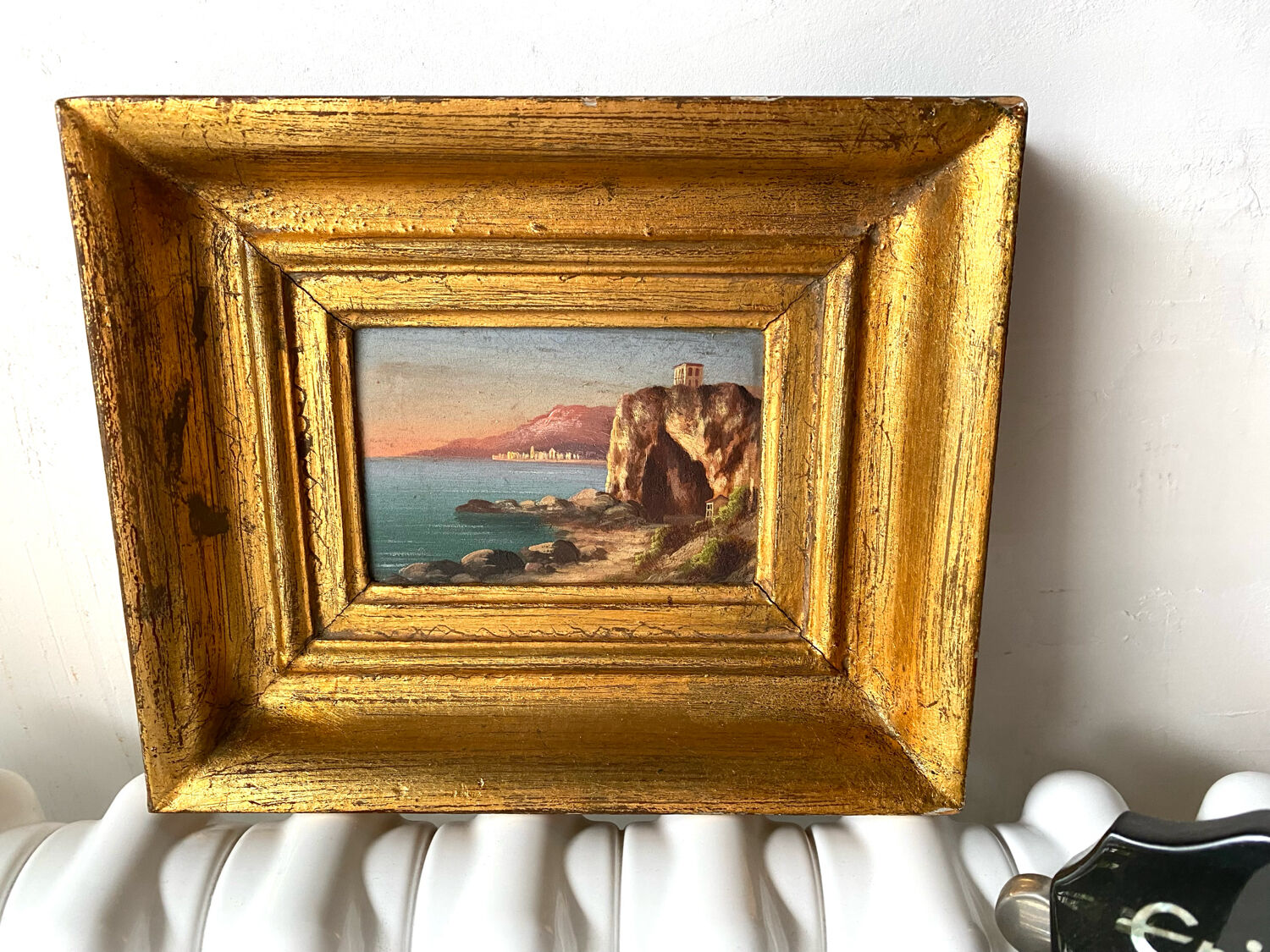 Italian oil on panel 19th