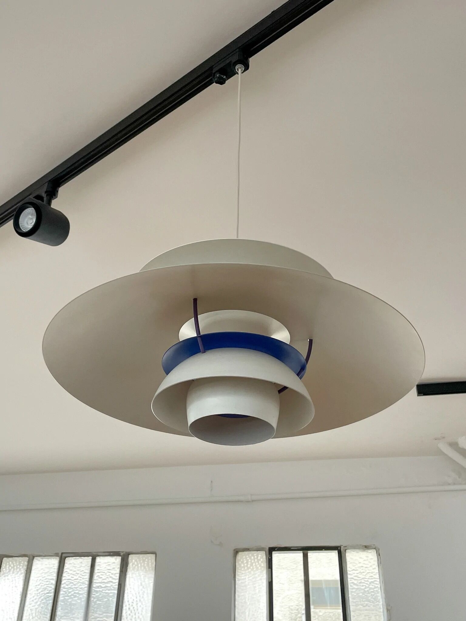 White PH5 suspension by Poul Henningsen for Louis Poulsen