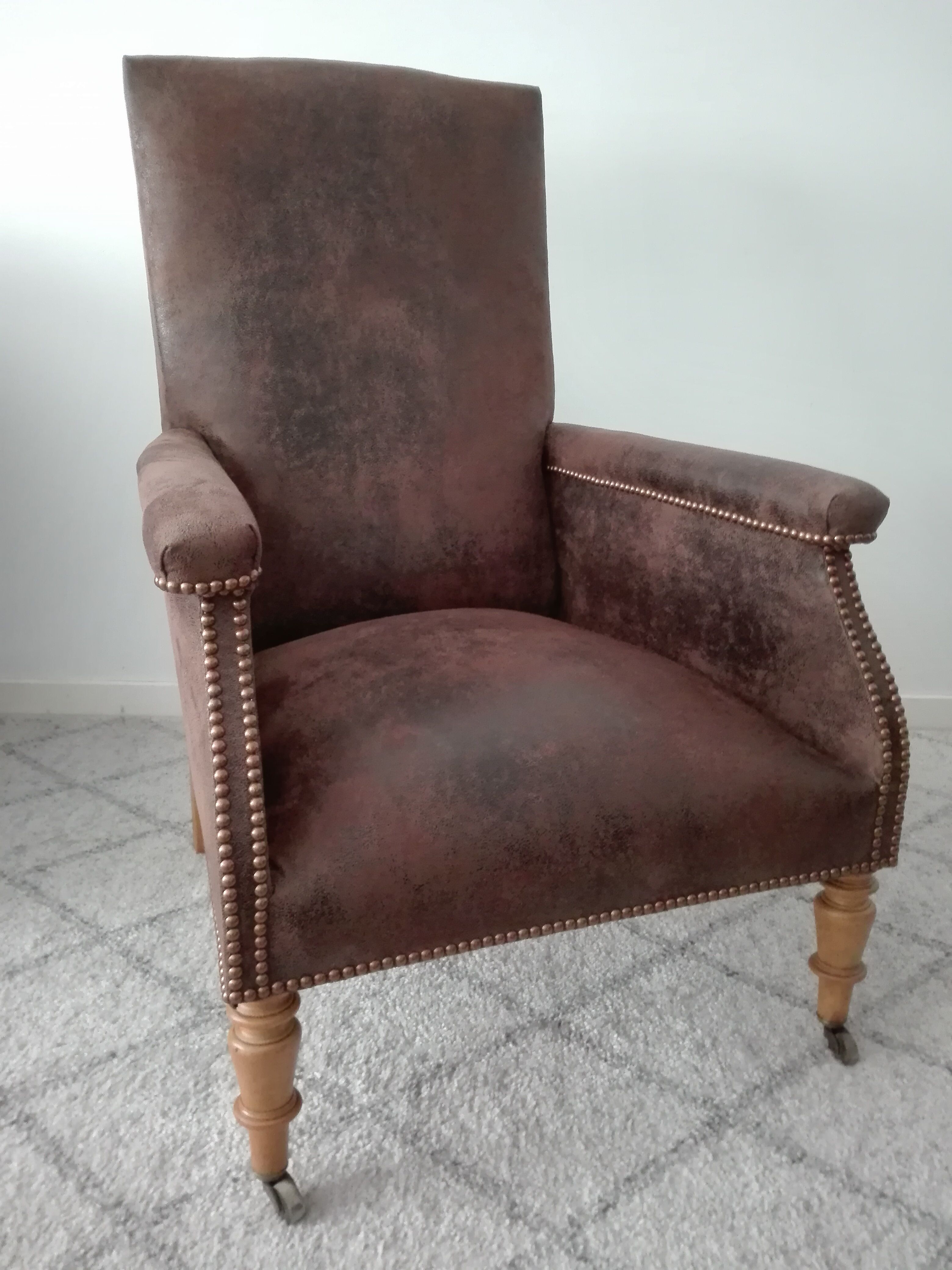 English armchair fully restored