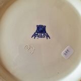 Large iron earth salad bowl, GIEN